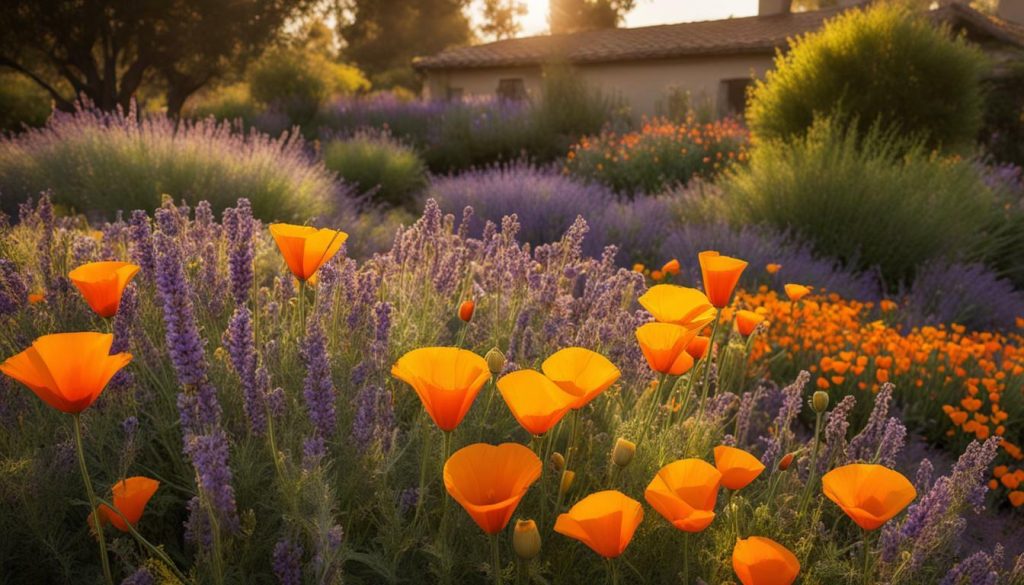 California Poppy and Lavender
